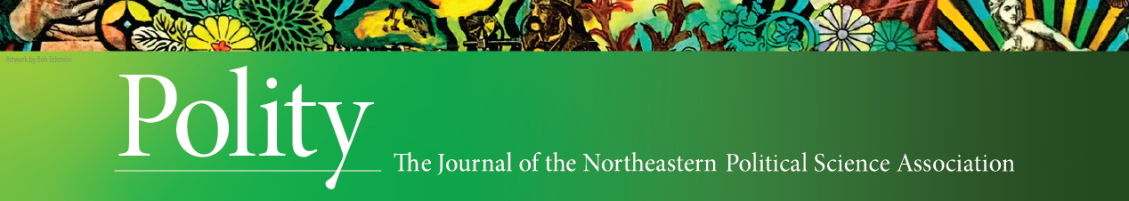 Polity: The Journal of the Northeastern Political Science Association. “The Buttered Bagels" collage by Bob Eckstein.