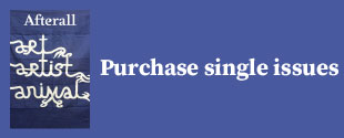 Afterall cover. Text reads'Purchase single issues'